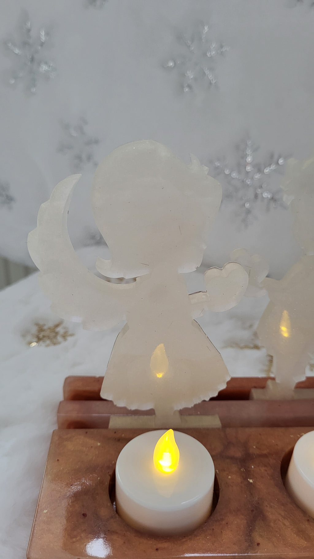 Engel Teelichthalter