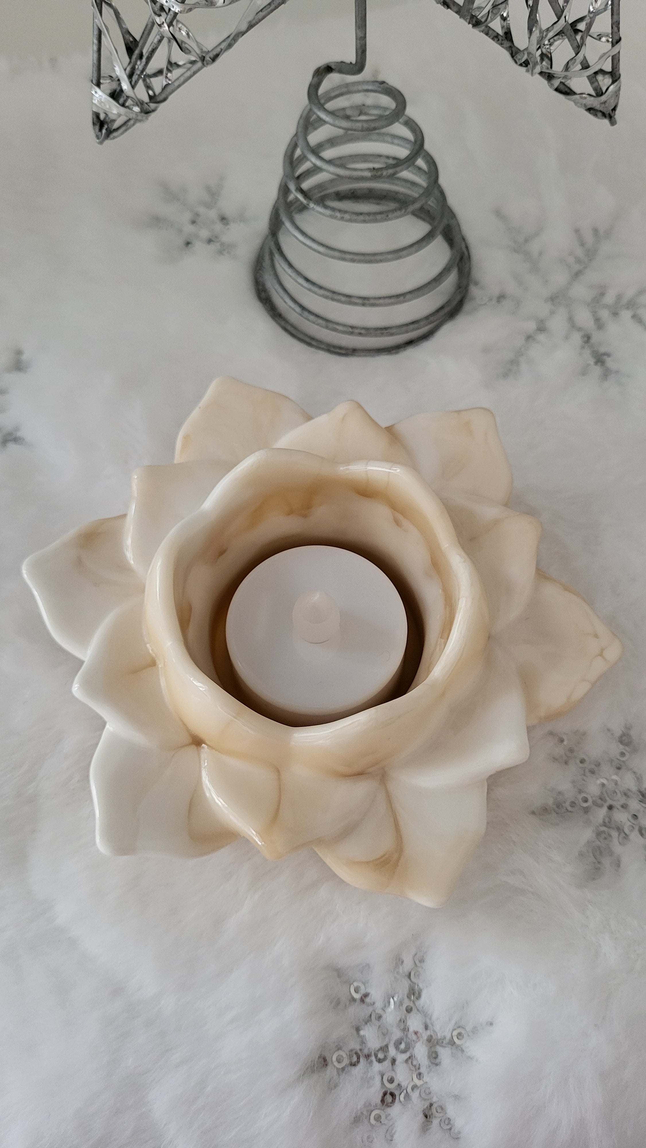 Teelichthalter Blume