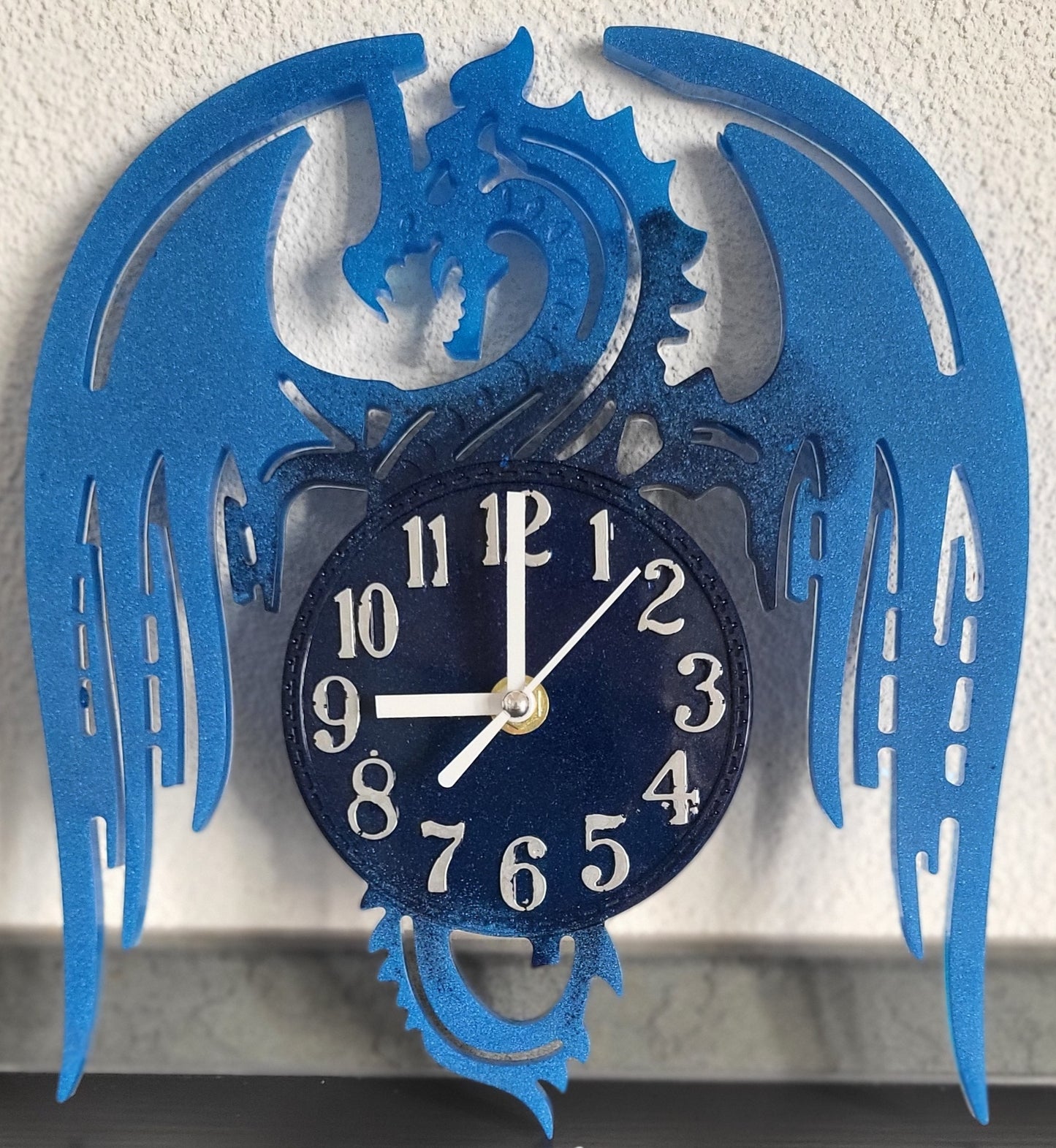 Drachenuhr 23x25cm