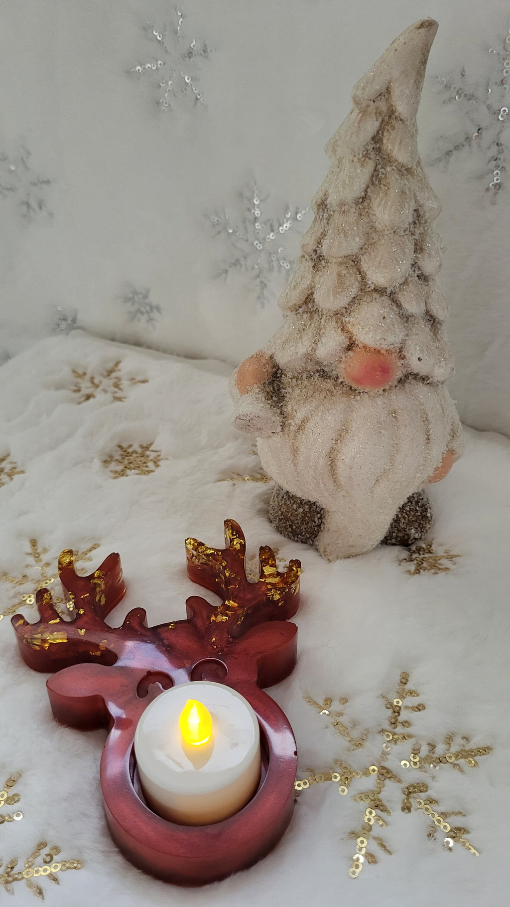 Elch Teelichthalter