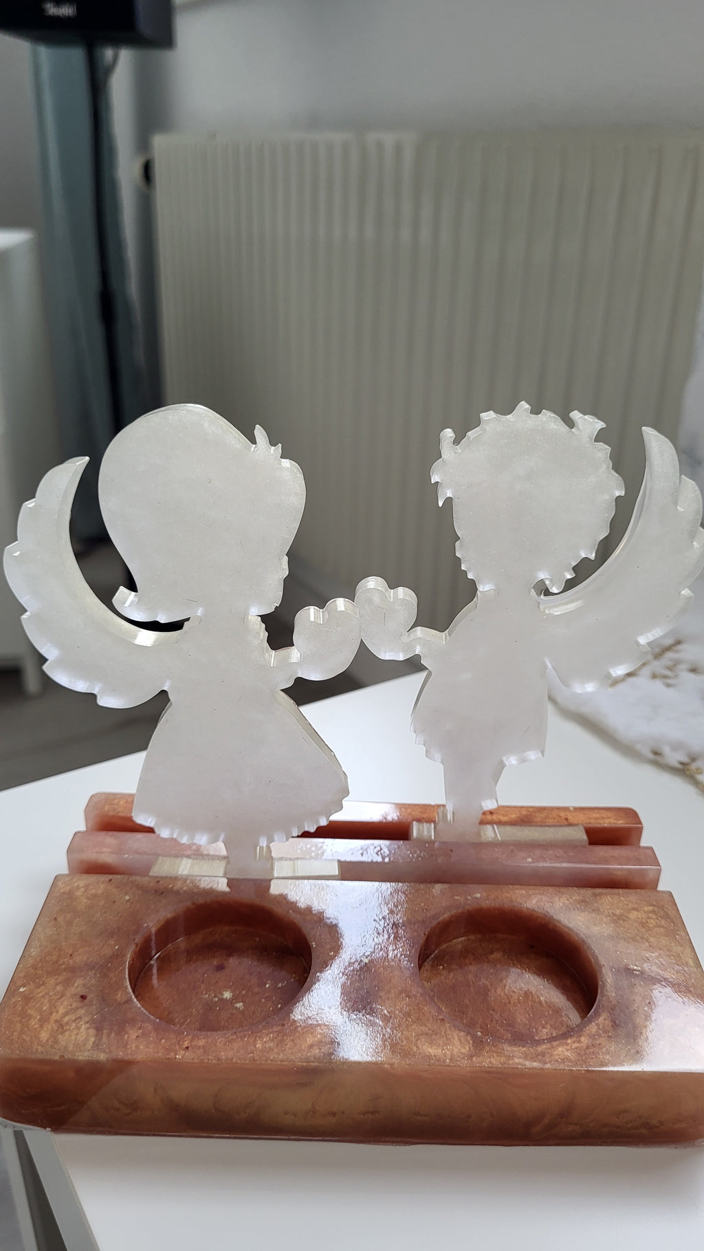 Engel Teelichthalter