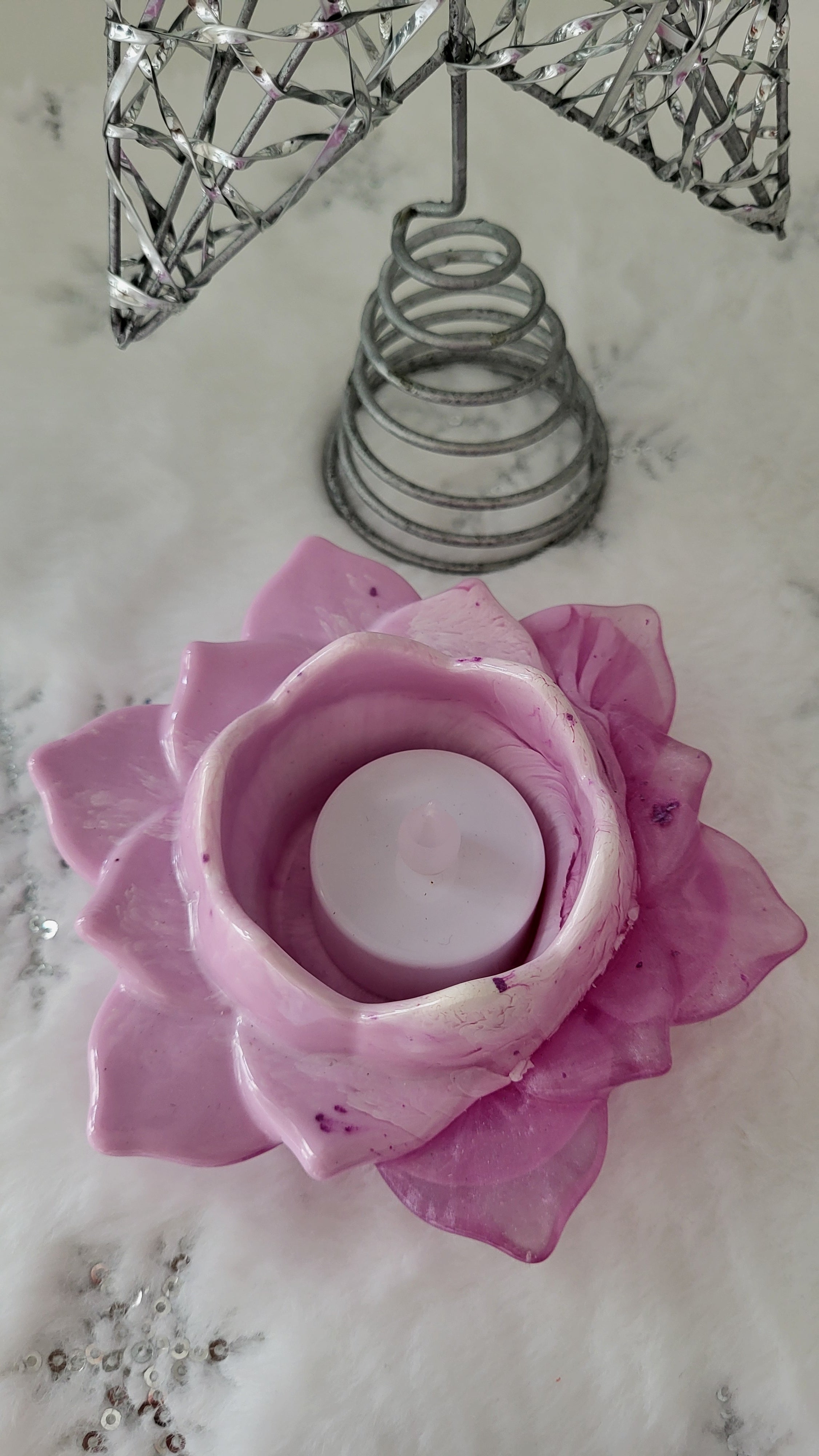 Teelichthalter Blume