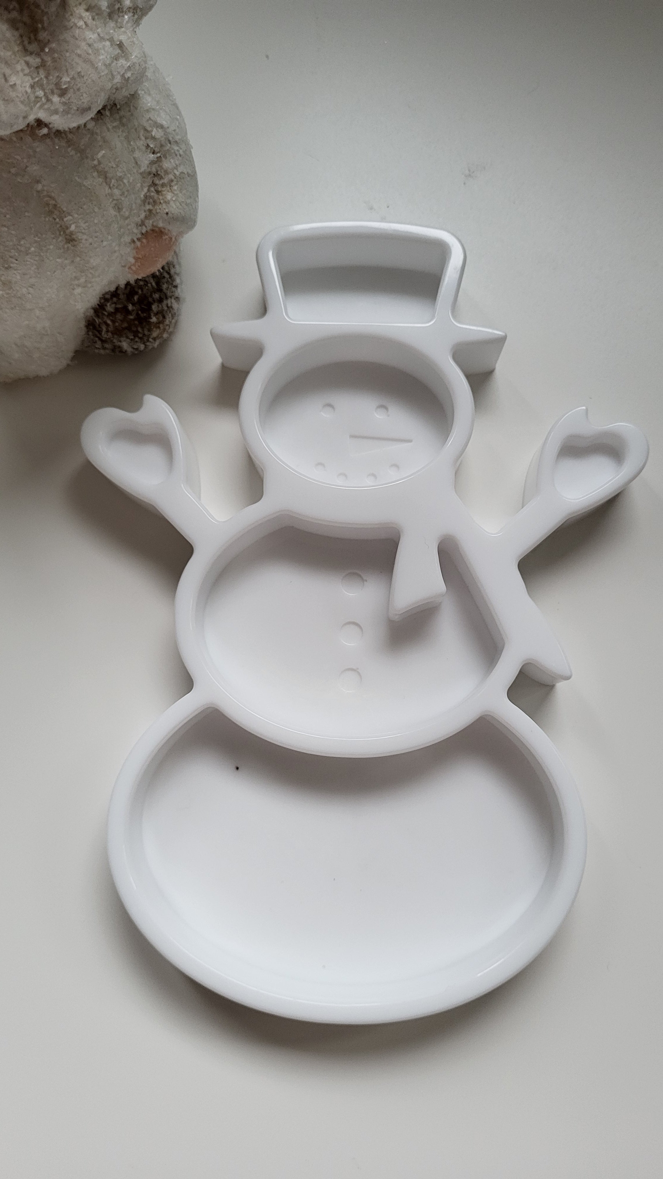 Schneemann Tablett
